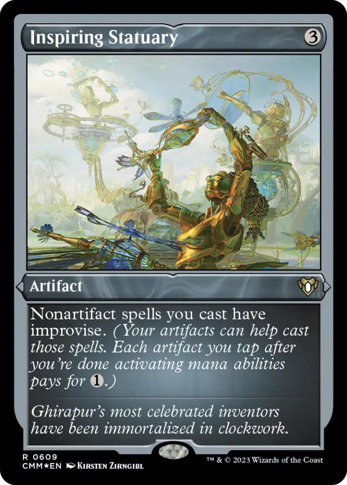 Inspiring Statuary (Foil Etched) [Commander Masters] - MTG Single