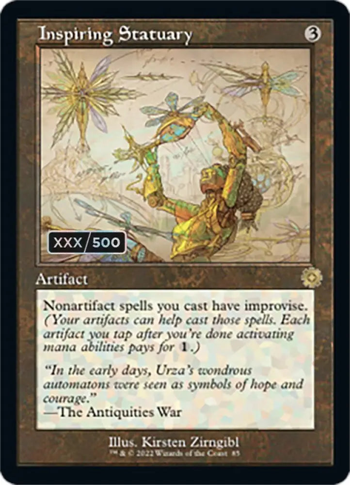 Inspiring Statuary (Retro Schematic) (Serialized) [The Brothers’ War Retro Artifacts] - MTG Single