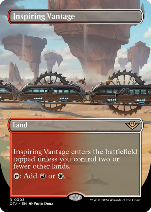 Inspiring Vantage (Borderless) [Outlaws of Thunder Junction] - MTG Single