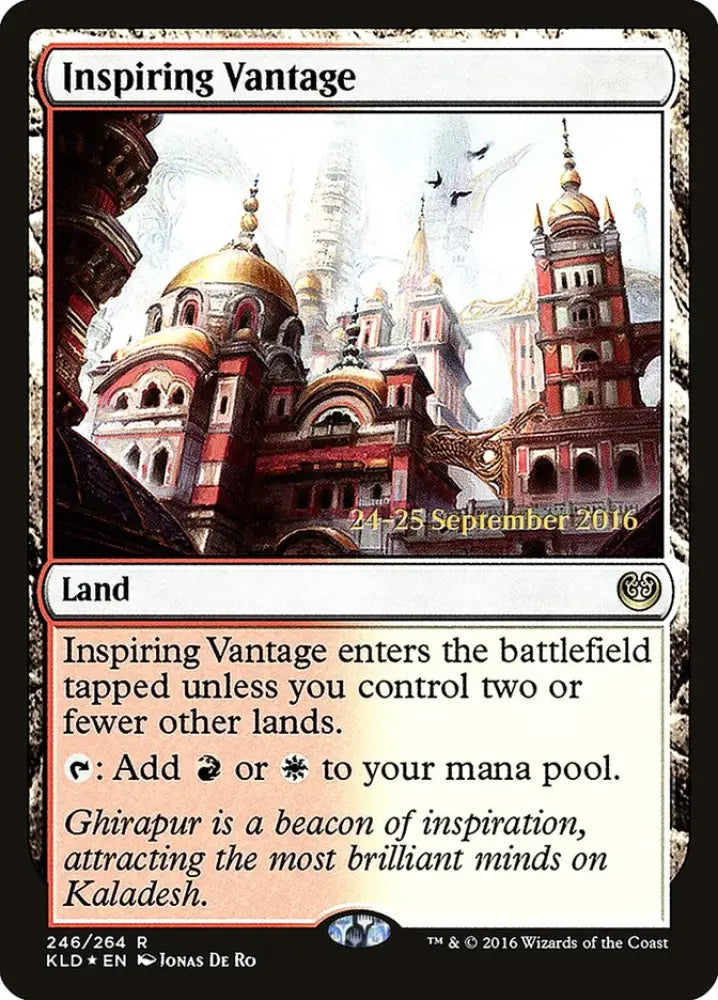 Inspiring Vantage [Kaladesh Prerelease Promos] - MTG Single