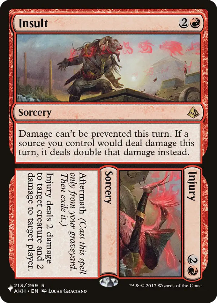 Insult // Injury [The List] - MTG Single