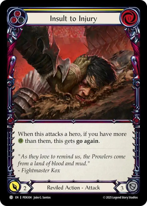 Insult To Injury (Yellow) (PEN304) [Compendium of Rathe]