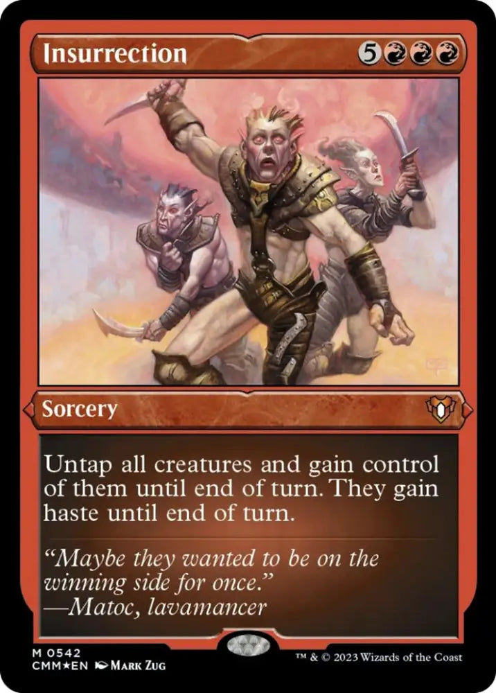 Insurrection (Foil Etched) [Commander Masters] - MTG Single