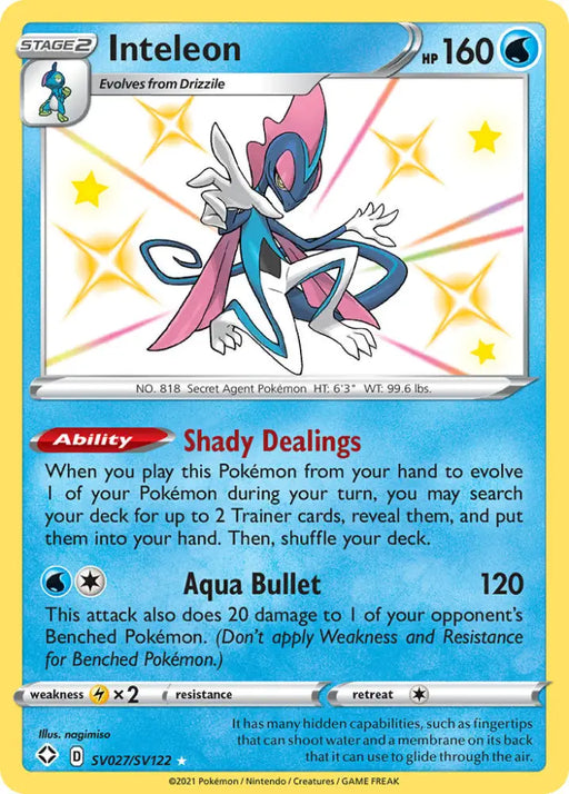 Inteleon (SV027/SV122) [Sword & Shield: Shining Fates] - Pokemon Single