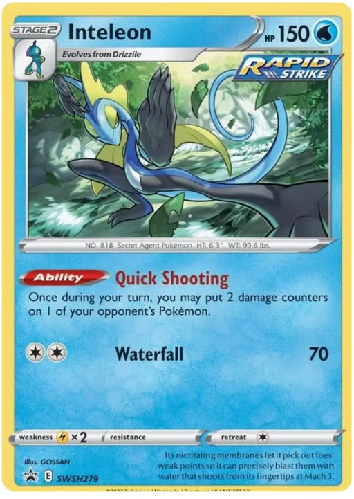 Inteleon (SWSH279) [Sword & Shield: Black Star Promos] - Pokemon Single