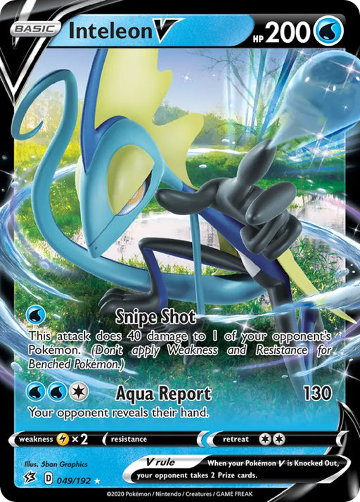 Inteleon V (049/192) [Sword & Shield: Rebel Clash] - Pokemon Single