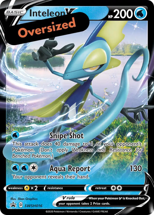 Inteleon V (SWSH016) (Jumbo Card) [Sword & Shield: Black Star Promos] - Pokemon Single