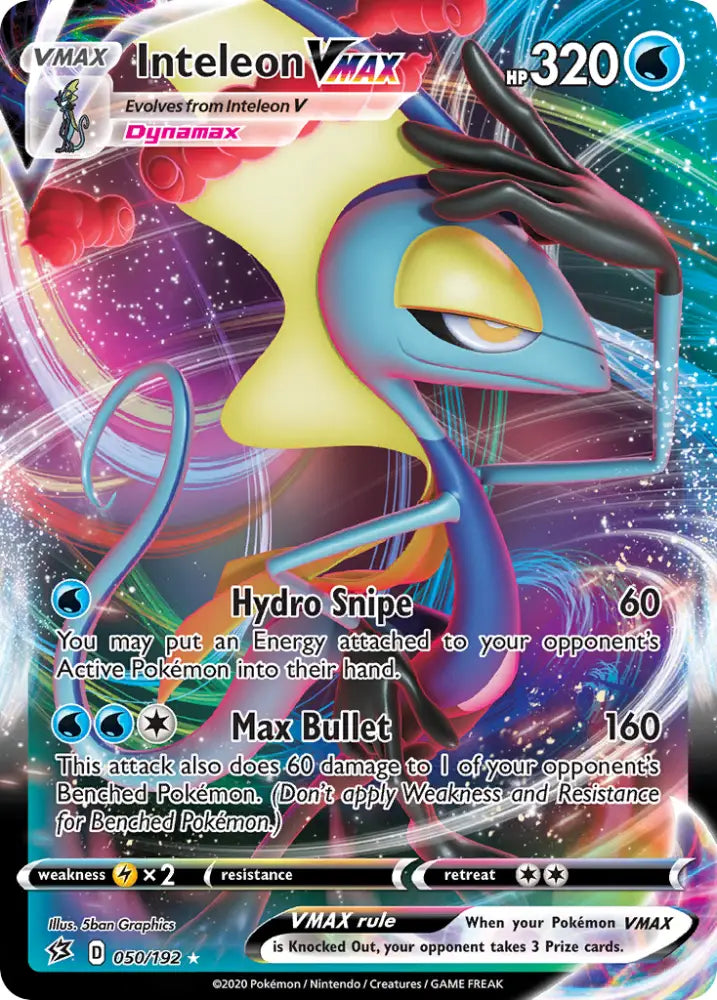 Inteleon VMAX (050/192) [Sword & Shield: Rebel Clash] - Pokemon Single