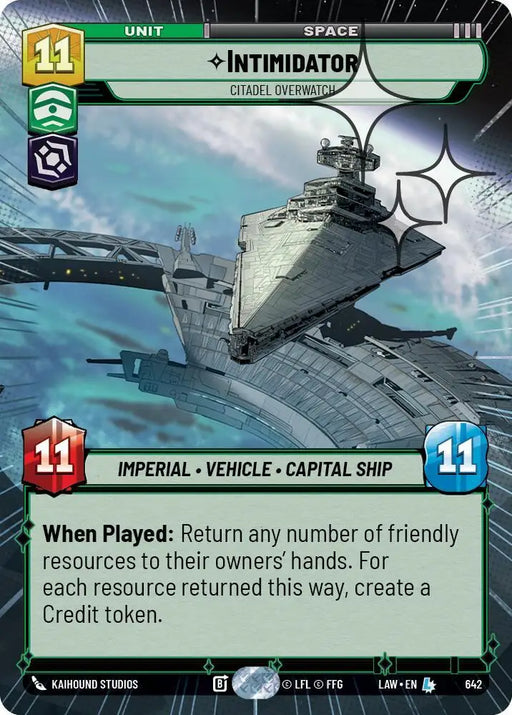 Intimidator - Citadel Overwatch (Hyperspace Foil) (642) [A Lawless Time]
