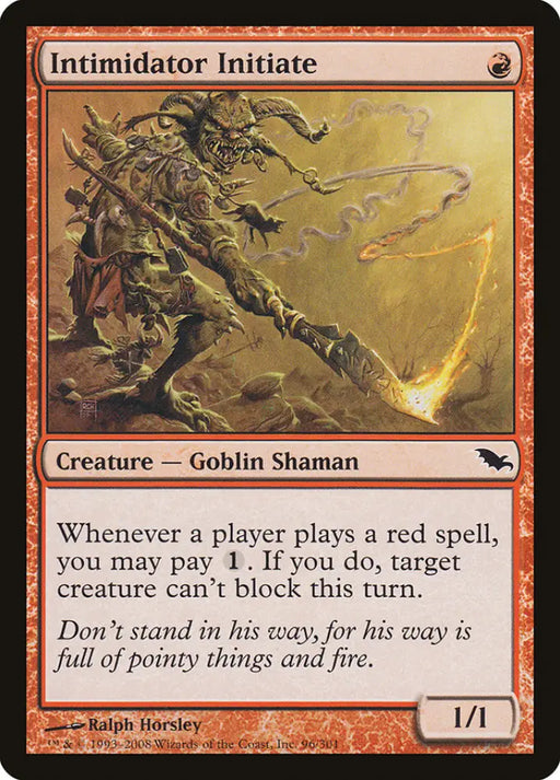 Intimidator Initiate [Shadowmoor] - MTG Single