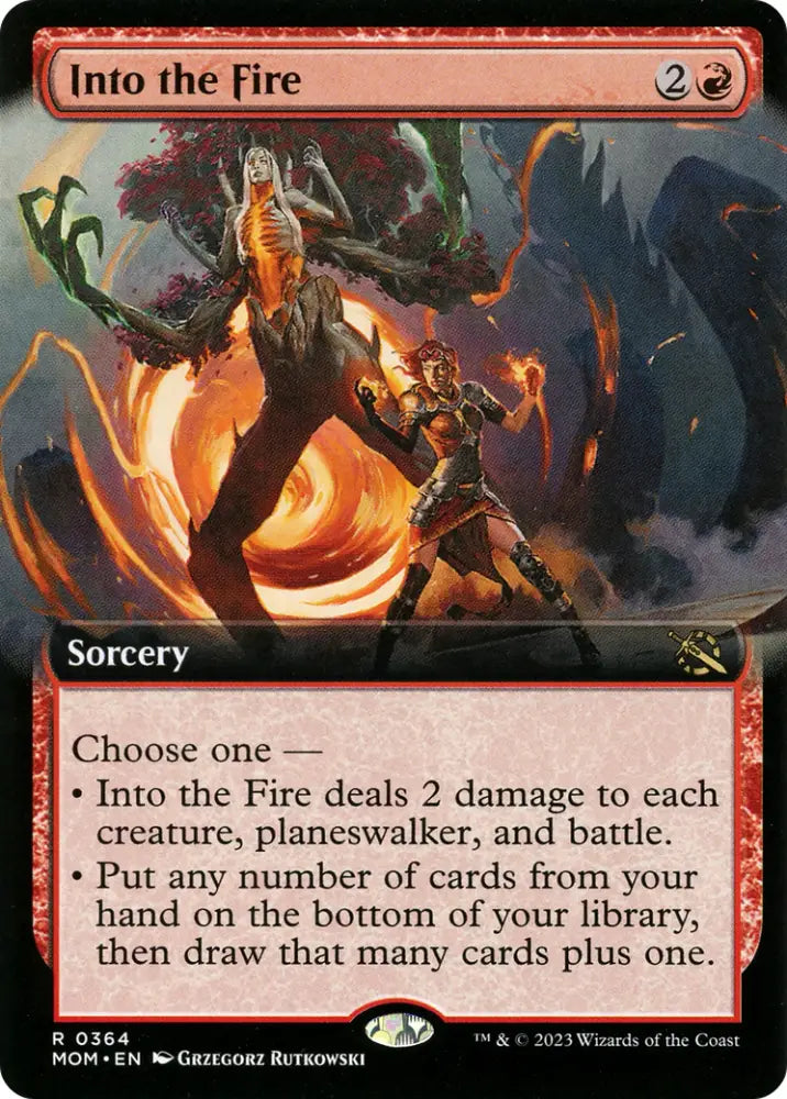 Into the Fire (Extended Art) [March of the Machine] - MTG Single