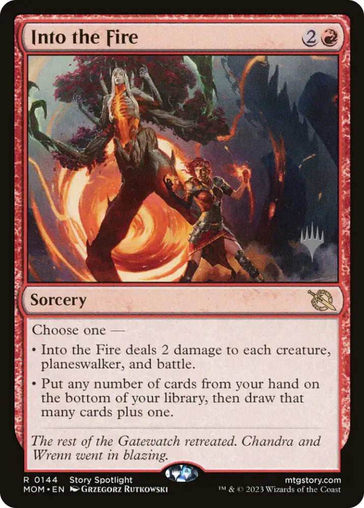 Into the Fire (Promo Pack) [March of the Machine Promos] - MTG Single
