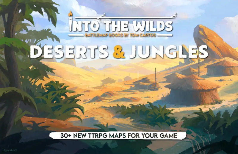 Into the Wilds Battlemap Books: Deserts and Jungles - Role Playing Game
