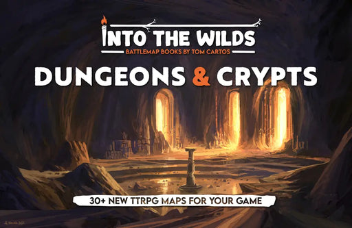 Into the Wilds Battlemap Books: Dungeons and Crypts - Role Playing Game