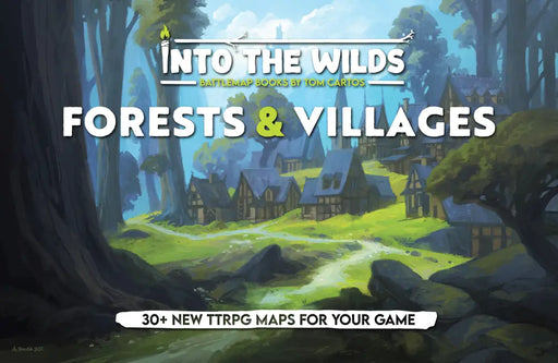 Into the Wilds Battlemap Books: Forests and Villages - Role Playing Game