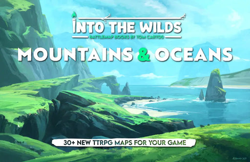 Into the Wilds Battlemap Books: Mountains and Oceans - Role Playing Game