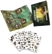 Into the Wilds Battlemap Books: Swamps and Ruins - Role Playing Game