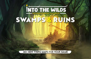 Into the Wilds Battlemap Books: Swamps and Ruins - Role Playing Game