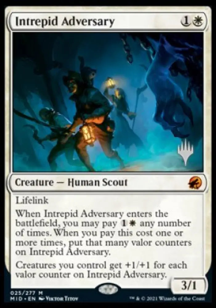 Intrepid Adversary (Promo Pack) [Innistrad: Midnight Hunt Promos] - MTG Single