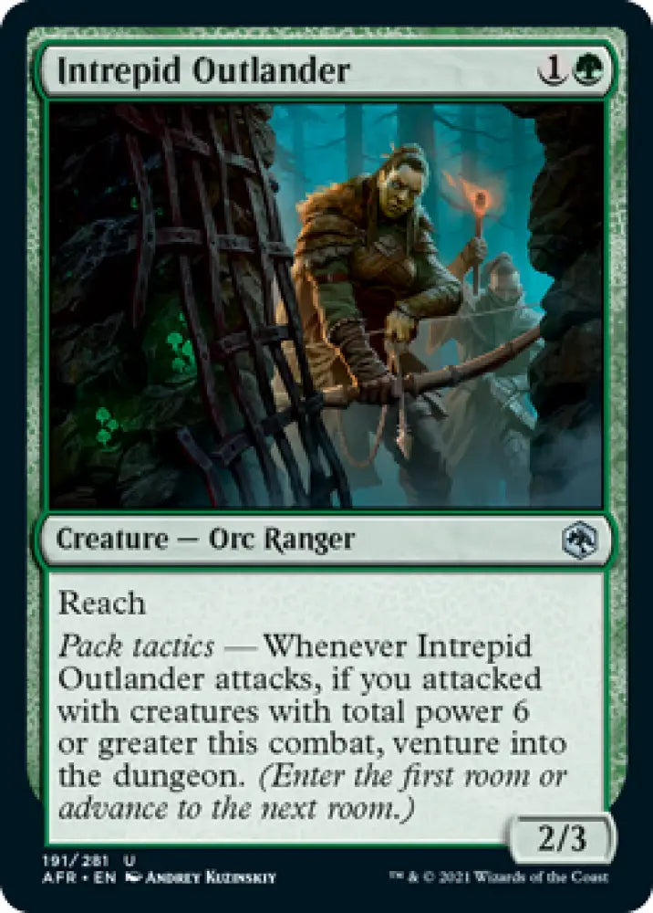 Intrepid Outlander [Dungeons & Dragons: Adventures in the Forgotten Realms] - MTG Single