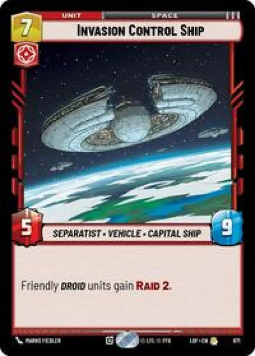 Invasion Control Ship (Foil) (671) [Legends of the Force]