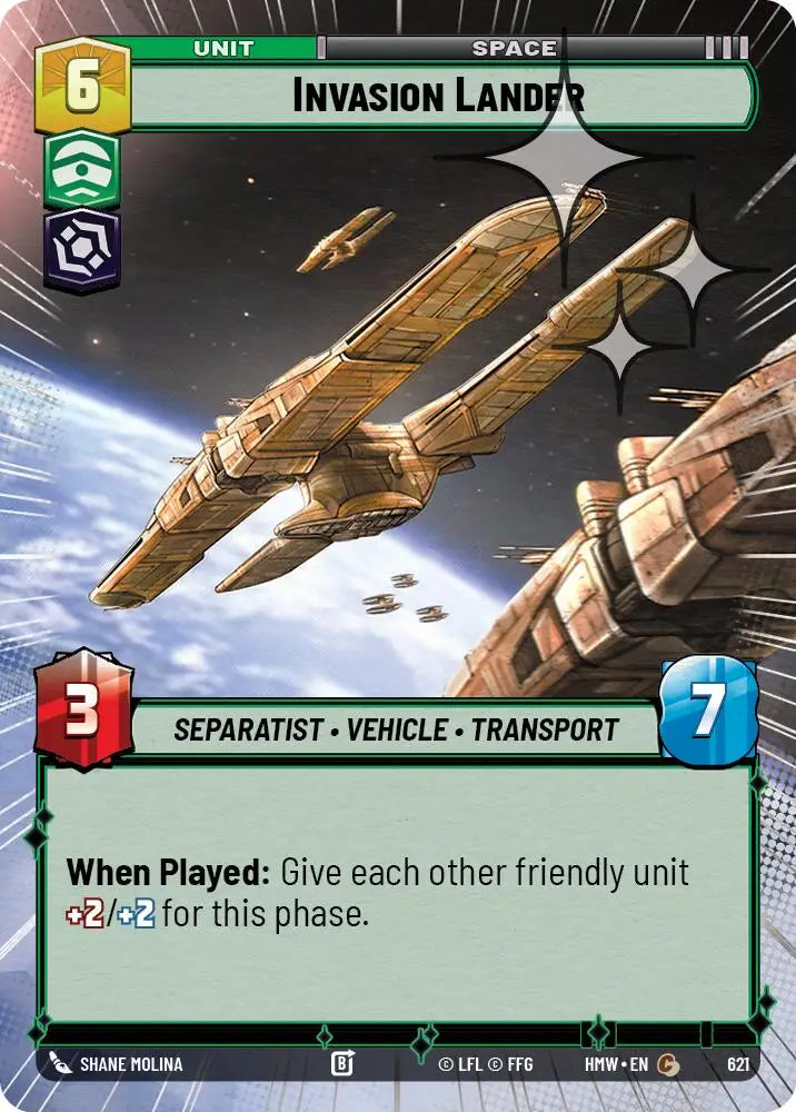 Invasion Lander (Hyperspace Foil) (621) [Homeworlds]