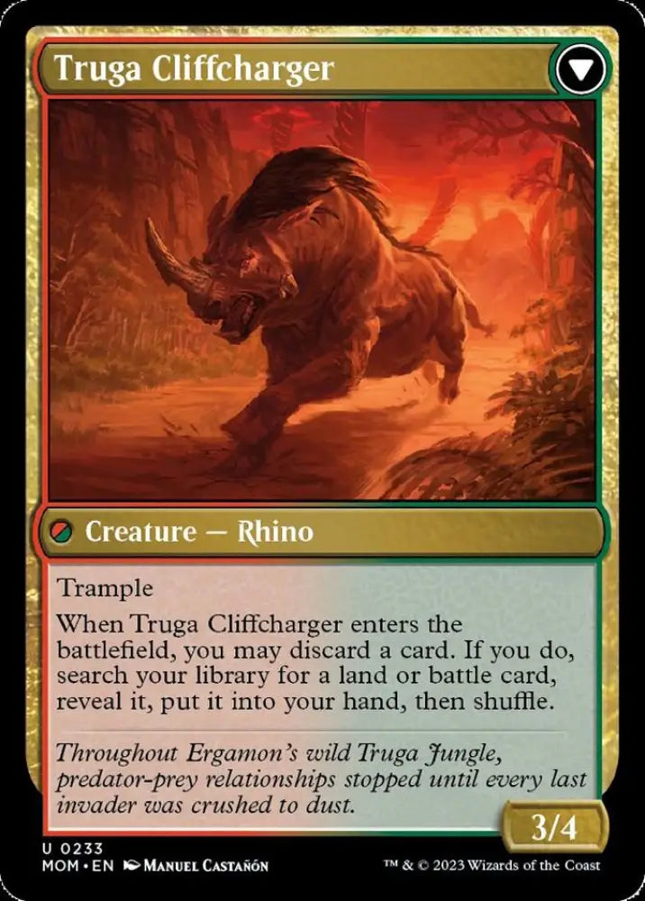 Invasion of Ergamon // Truga Cliffcharger [March of the Machine] - MTG Single