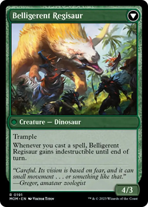 Invasion of Ixalan // Belligerent Regisaur [March of the Machine] - MTG Single