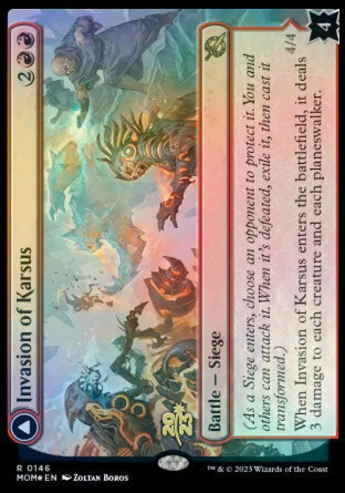 Invasion of Karsus // Refraction Elemental [March of the Machine Prerelease Promos] - MTG Single