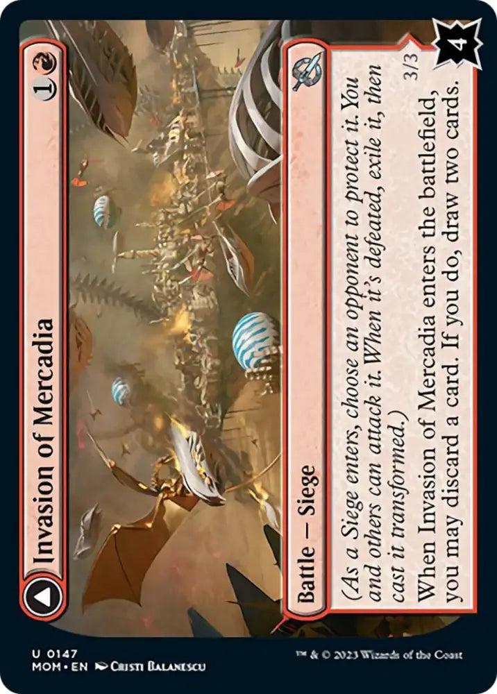 Invasion of Mercadia // Kyren Flamewright [March of the Machine] - MTG Single