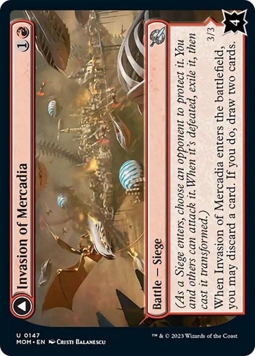 Invasion of Mercadia // Kyren Flamewright [March of the Machine] - MTG Single