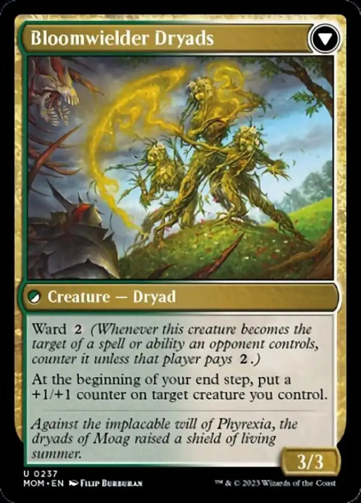 Invasion of Moag // Bloomweaver Dryads [March of the Machine] - MTG Single