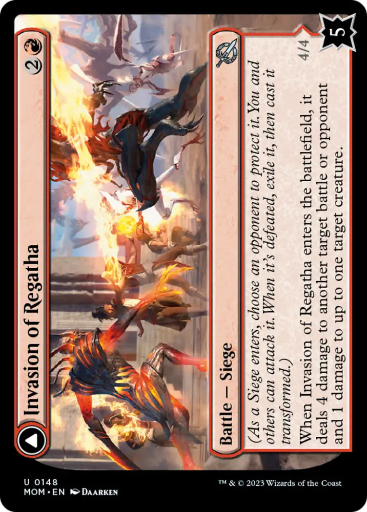 Invasion of Regatha // Disciples of the Inferno [March of the Machine] - MTG Single