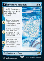 Inventive Iteration // Living Breakthrough (Showcase Soft Glow) [Kamigawa: Neon Dynasty] - MTG Single