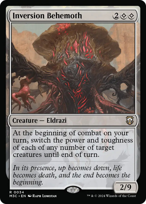 Inversion Behemoth (Ripple Foil) [Modern Horizons 3 Commander] - MTG Single