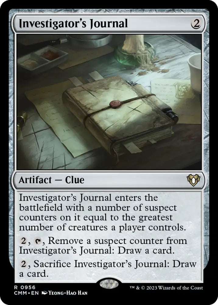 Investigator’s Journal [Commander Masters] - MTG Single