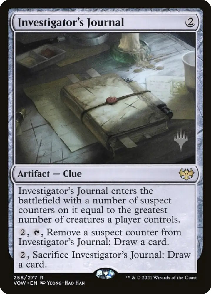 Investigator’s Journal (Promo Pack) [Innistrad: Crimson Vow Promos] - MTG Single
