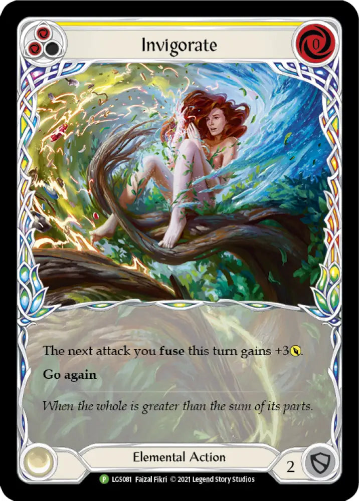 Invigorate (Yellow) [LGS081] (Promo) Rainbow Foil - Flesh And Blood Single