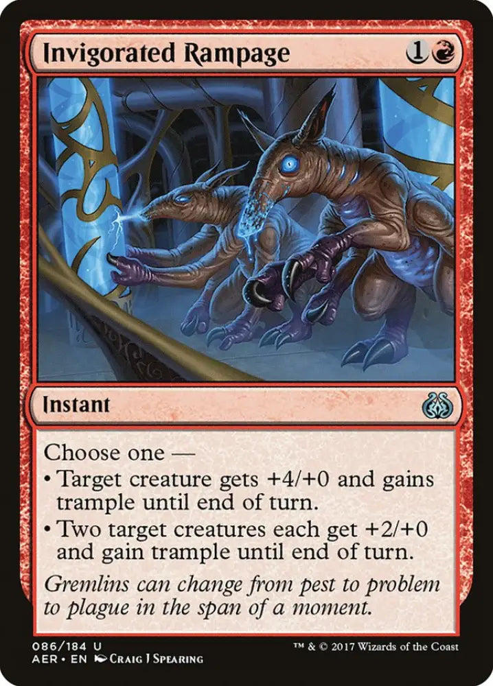 Invigorated Rampage [Aether Revolt] - MTG Single