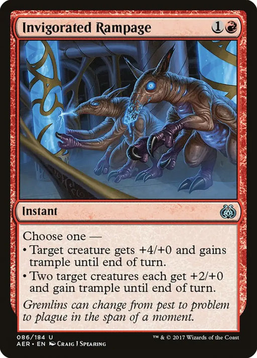 Invigorated Rampage [Aether Revolt] - MTG Single