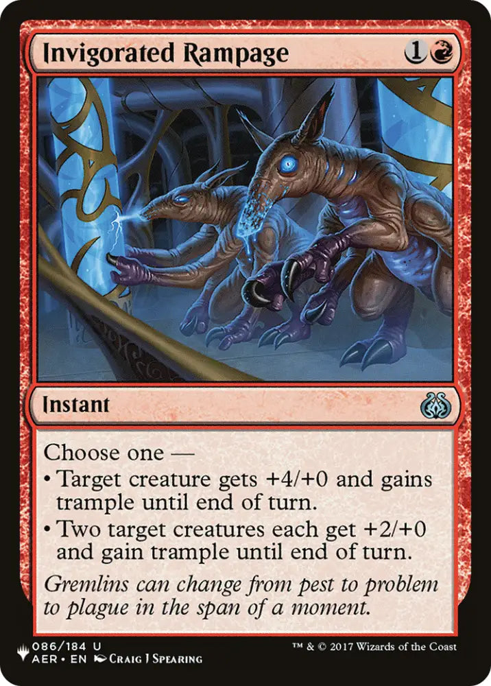 Invigorated Rampage [The List] - MTG Single