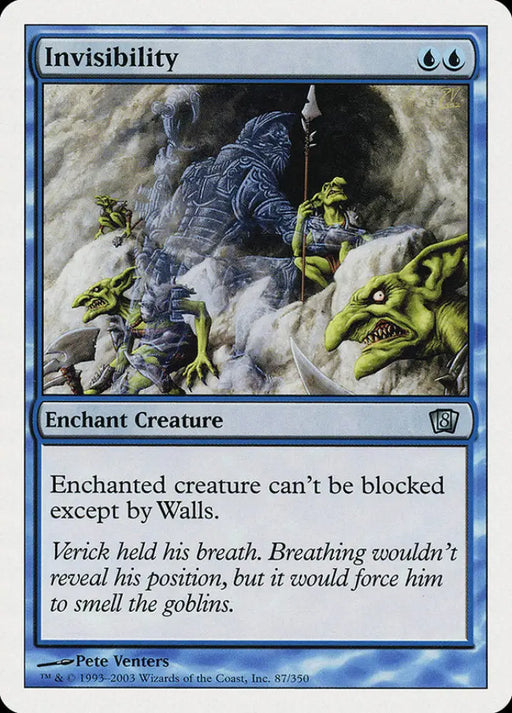 Invisibility (87) [Eighth Edition] - MTG Single