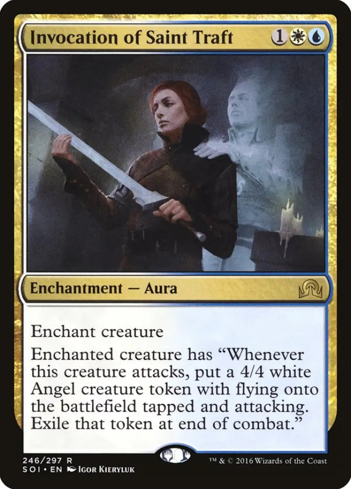Invocation of Saint Traft [Shadows over Innistrad] - MTG Single