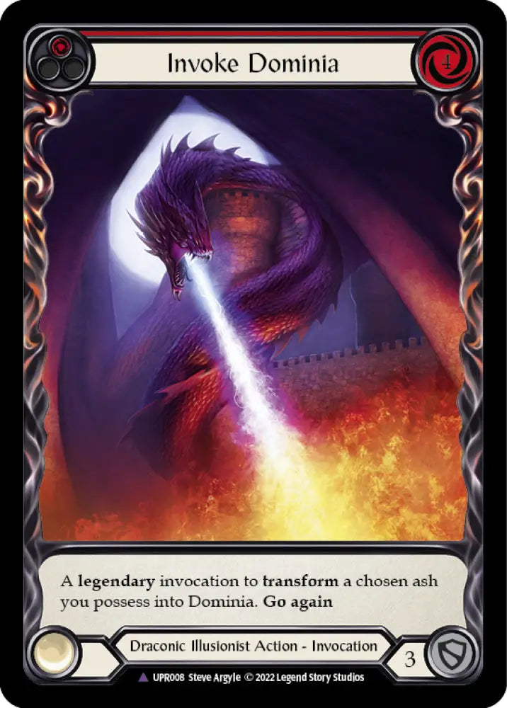 Invoke Dominia // Dominia (Marvel) [Uprising] Cold Foil - Flesh And Blood Single