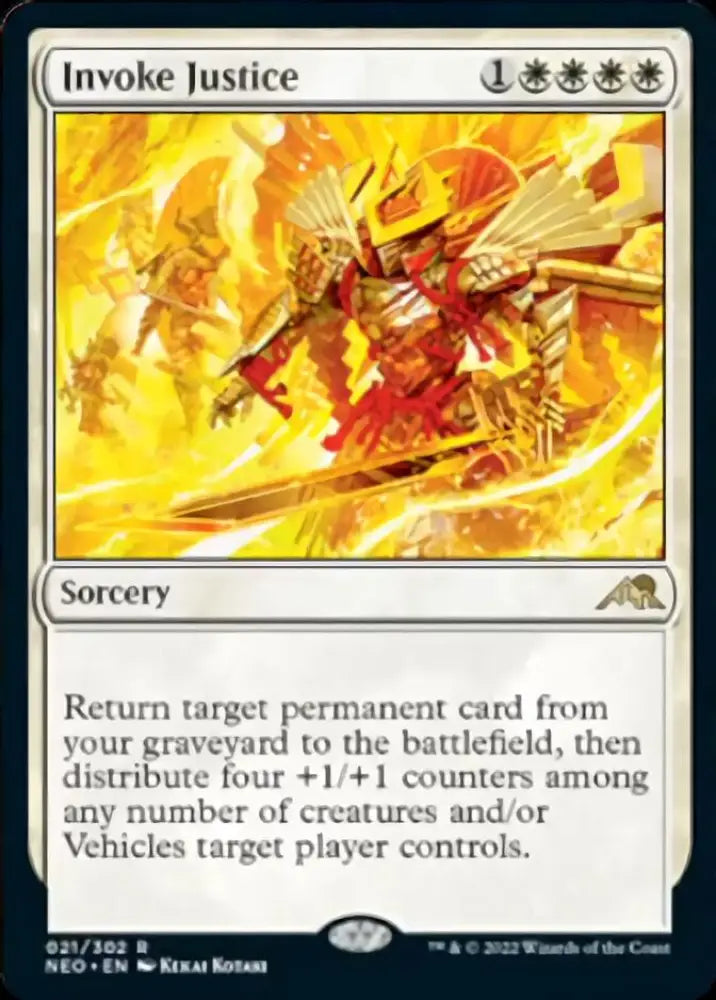Invoke Justice [Kamigawa: Neon Dynasty] - MTG Single