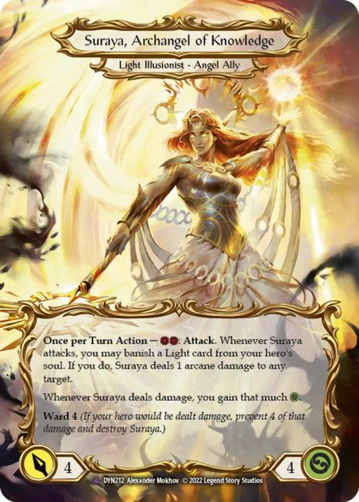 Invoke Suraya // Suraya Archangel of Knowledge (Marvel) [Dynasty] Cold Foil - Flesh And Blood Single
