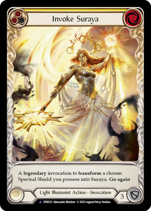 Invoke Suraya // Suraya Archangel of Knowledge (Marvel) [Dynasty] Cold Foil - Flesh And Blood Single