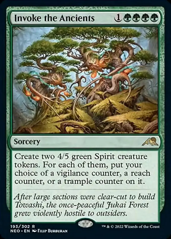 Invoke the Ancients [Kamigawa: Neon Dynasty] - MTG Single