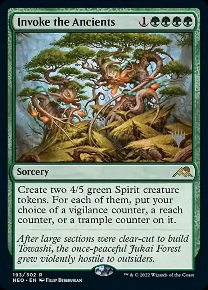 Invoke the Ancients (Promo Pack) [Kamigawa: Neon Dynasty Promos] - MTG Single