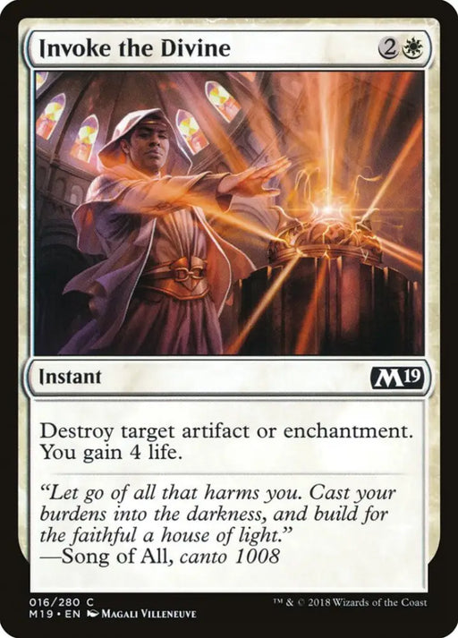 Invoke the Divine [Core Set 2019] - MTG Single